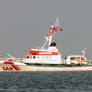 Vormann Leiss auf Seeposition vor Anker