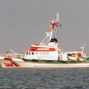 Vormann Leiss auf Seeposition vor Anker