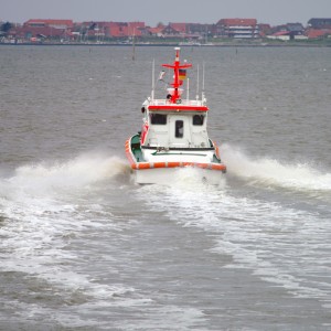 SRB Elli Hoffmann-Röser auf dem Weg zurück zur Insel, 2010.