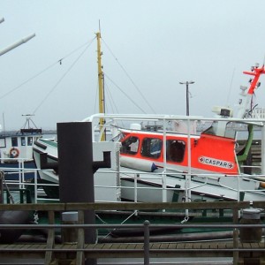 Tochterboot Caspar des SRK Arkona in Warnemünde, 2007.