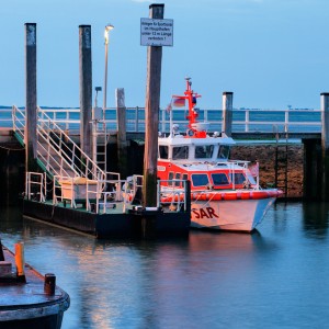 SRB Wilma Sikorski, Abenddämmerung, Wangerooge 2012.