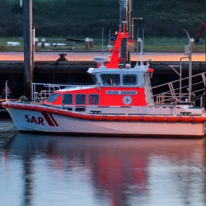 SRB Wilma Sikorski, Abenddämmerung, Wangerooge 2012.